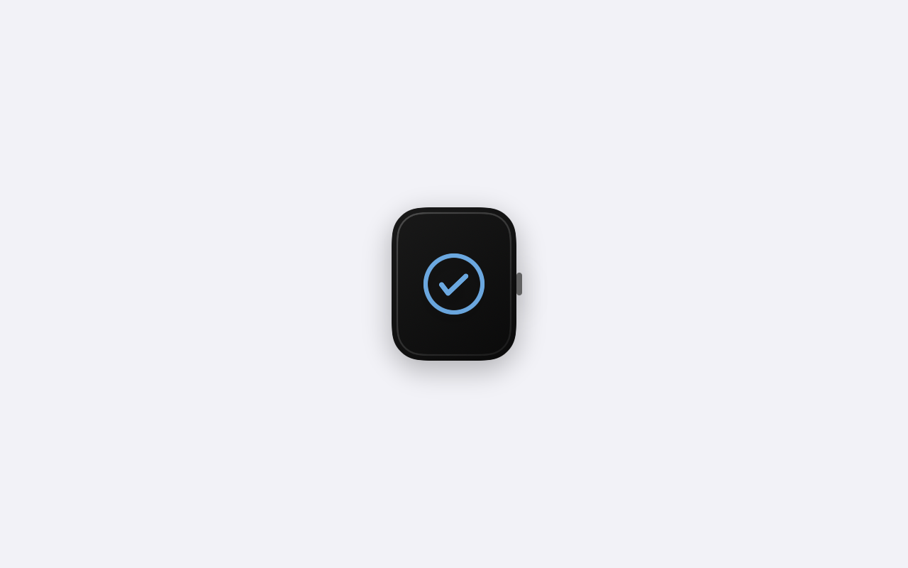 Task reminder on Apple Watch from ETasks